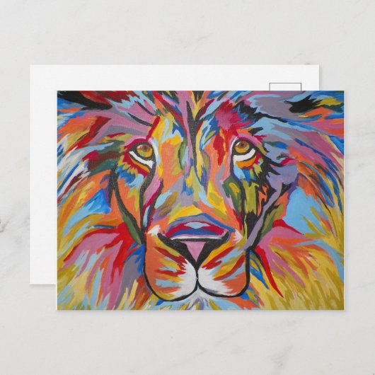 Kleurrijk Abstract Oerwoud Briefkaart (Voorkant / Achterkant)