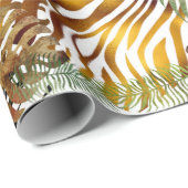 Kleurrijk abstract oerwoud cadeaupapier (Rol Hoek)