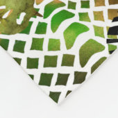 Kleurrijk abstract oerwoud fleece deken (Hoek)
