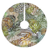 Kleurrijk abstract oerwoud kerstboom rok (Voorkant)