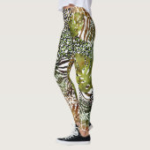 Kleurrijk abstract oerwoud leggings (Links)