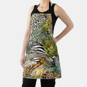 Kleurrijk abstract oerwoud schort (Insitu)