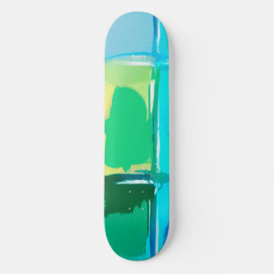 Kleurrijk Abstract Olieverf Blok Patroon Persoonlijk Skateboard