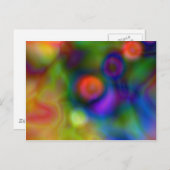 Kleurrijk abstract ontwerp (1) briefkaart (Voorkant / Achterkant)