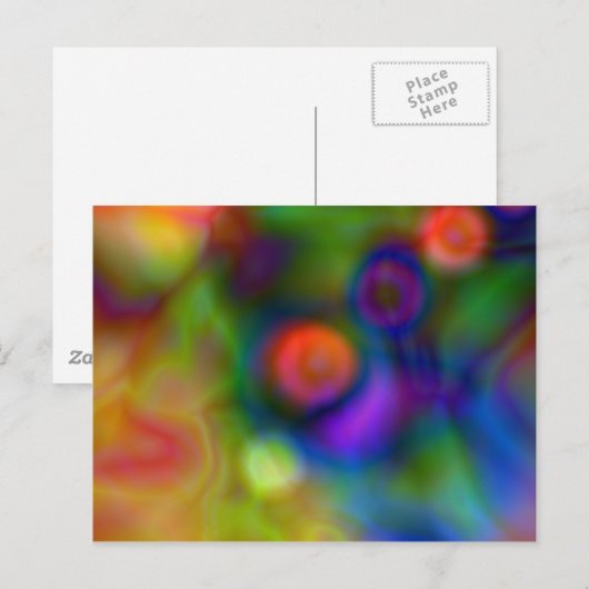Kleurrijk abstract ontwerp (1) briefkaart (Voorkant / Achterkant)
