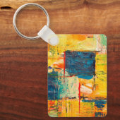 Kleurrijk abstract ontwerp aan een sleutelhanger (Voorkant)