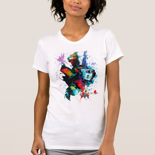 Kleurrijk abstract ontwerp als een waterkleur! t-shirt (Voorkant)