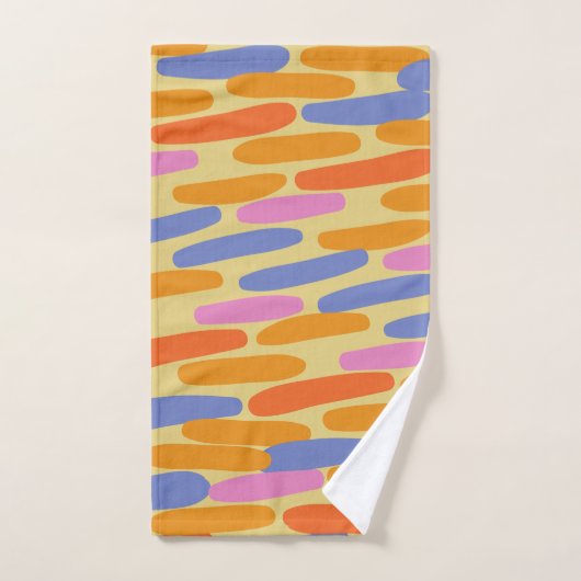 Kleurrijk abstract ontwerp bad handdoek (Handdoek)