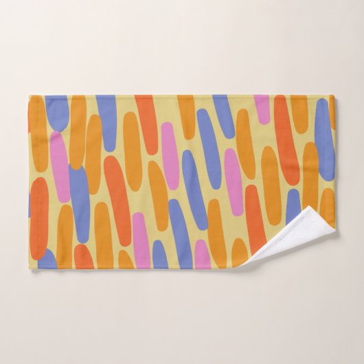 Kleurrijk abstract ontwerp bad handdoek (Handdoek)