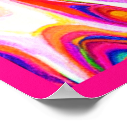 Kleurrijk abstract ontwerp in focus poster (Hoek)