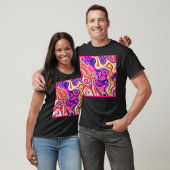 Kleurrijk abstract ontwerp in focus t-shirt (Unisex)