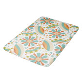 Kleurrijk abstract  ontwerp met bloemen badmat (Gekanteld)