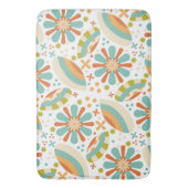 Kleurrijk abstract  ontwerp met bloemen badmat (Voorkant Verticaal)