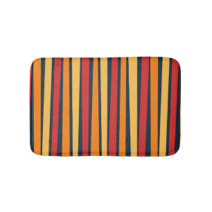 Kleurrijk abstract ontwerp met lijnen badmat