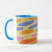 Kleurrijk abstract ontwerp mok (Links)