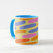 Kleurrijk abstract ontwerp mok (Voorkant links)