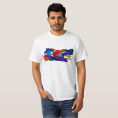 Kleurrijk abstract ontwerp op T-shirt (Voorkant volledig)
