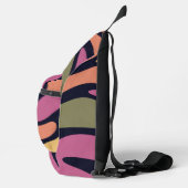 Kleurrijk abstract ontwerp sling bag (Rechts)