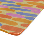 Kleurrijk abstract ontwerp snijplank (Hoek)
