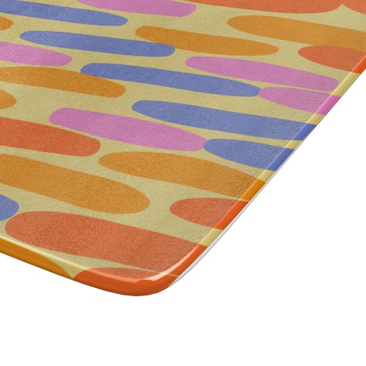 Kleurrijk abstract ontwerp snijplank (Hoek)