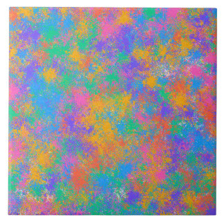 Kleurrijk Abstract Ontwerp Tegeltje