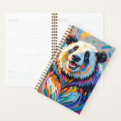 Kleurrijk abstract panda dierenartsontwerp planner (Display)