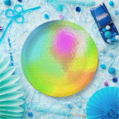 Kleurrijk Abstract Papieren Bordje (Feest)