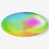 Kleurrijk Abstract Papieren Bordje (Gekanteld)