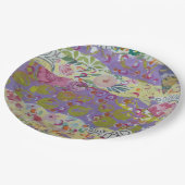Kleurrijk Abstract Papieren Bordje (Gekanteld)