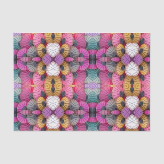 Kleurrijk Abstract Paraplu Weefselpapier Tissuepapier (Voorkant)