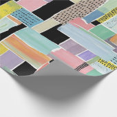 Kleurrijk Abstract Patchwork Patroon (2) Cadeaupapier (Hoek)