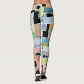 Kleurrijk Abstract Patchwork Patroon (2) Leggings (Achterkant)