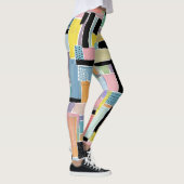 Kleurrijk Abstract Patchwork Patroon (2) Leggings (Rechts)
