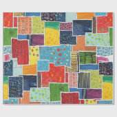 Kleurrijk Abstract Patchwork Patroon Cadeaupapier (Vlak)
