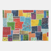 Kleurrijk Abstract Patchwork Patroon Theedoek (Horizontaal)