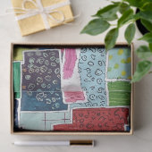 Kleurrijk Abstract Patchwork Patroon Tissuepapier (Geschenk)