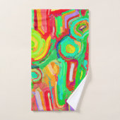 Kleurrijk Abstract Patroon Bad Handdoek (Handdoek)