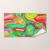 Kleurrijk Abstract Patroon Bad Handdoek (Handdoek)