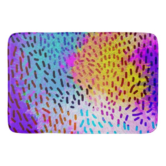 Kleurrijk Abstract Patroon Badmat (Voorkant)