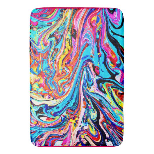 Kleurrijk Abstract patroon Badmat (Voorkant Verticaal)