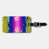 Kleurrijk Abstract patroon Bagagelabel (Voorkant horizontaal)