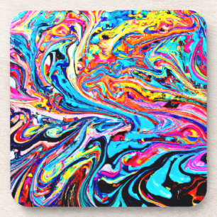 Kleurrijk Abstract patroon Bier Onderzetter