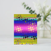 Kleurrijk Abstract patroon Briefkaart (Staand voorkant)