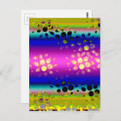 Kleurrijk Abstract patroon Briefkaart (Voorkant / Achterkant)