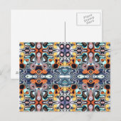 Kleurrijk Abstract patroon Briefkaart (Voorkant / Achterkant)
