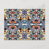 Kleurrijk Abstract patroon Briefkaart (Voorkant)