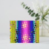 Kleurrijk Abstract patroon Briefkaart (Staand voorkant)