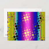 Kleurrijk Abstract patroon Briefkaart (Voorkant / Achterkant)