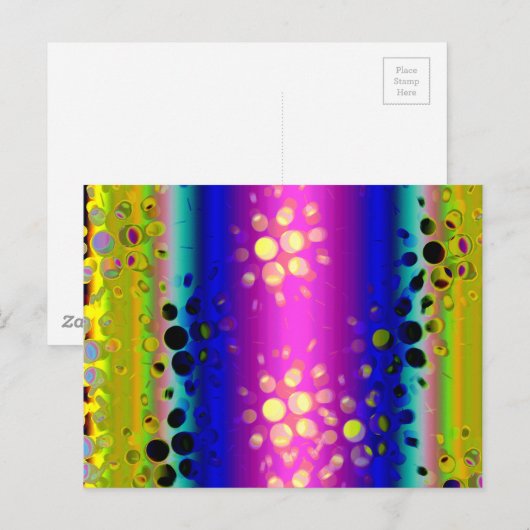 Kleurrijk Abstract patroon Briefkaart (Voorkant / Achterkant)