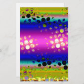 Kleurrijk Abstract patroon Briefpapier (Voorkant / Achterkant)